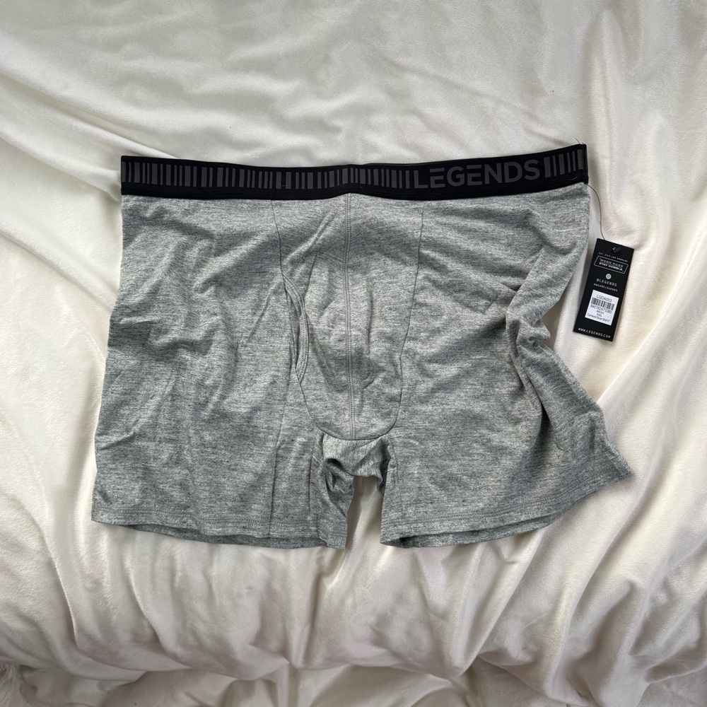 Men’s legends compression boxer briefs XXL heather gray NWT
